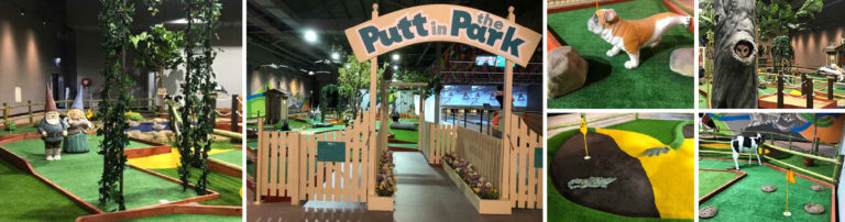 Putt in the Park mini-golf at Westfield Coomera