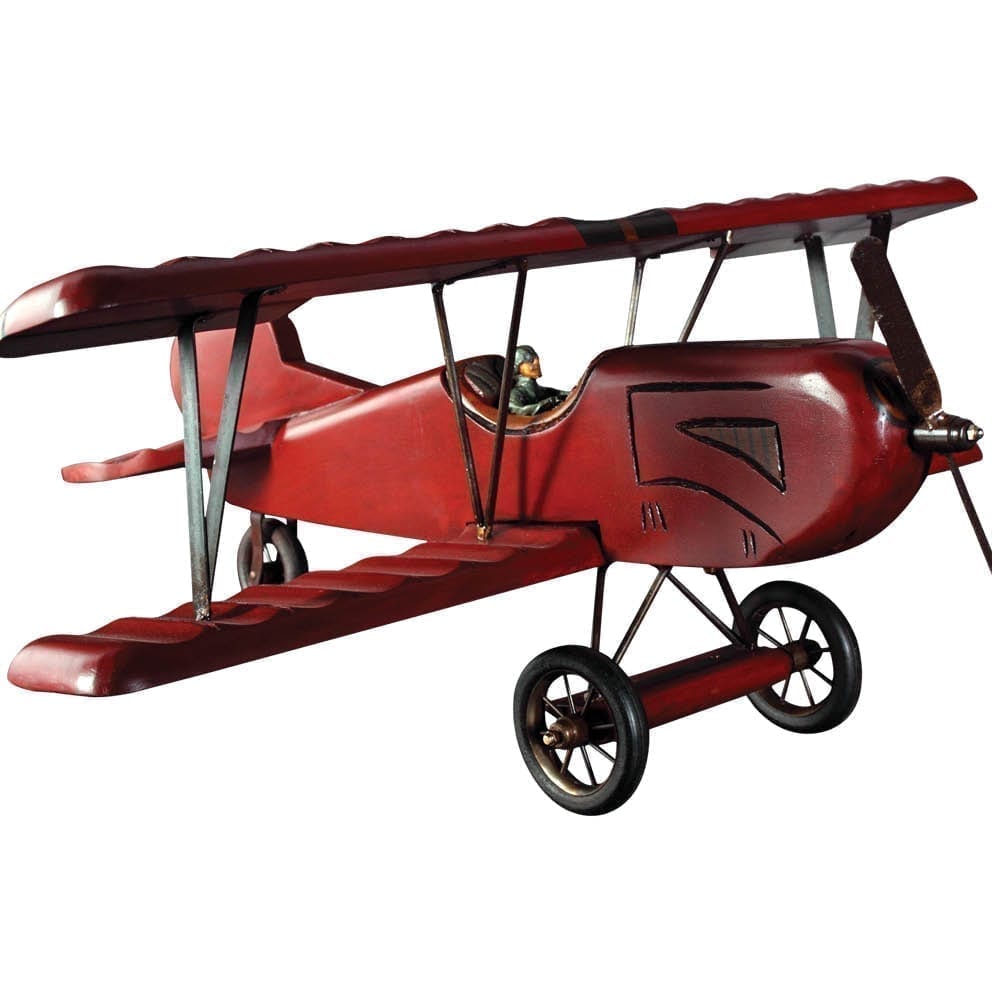 Aeroplane Fibreglass with red wooden woodgrain effect