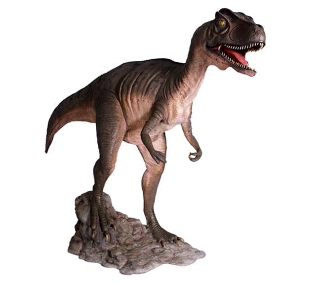 Allosaurus Dinosaur Statue Mouth Open
