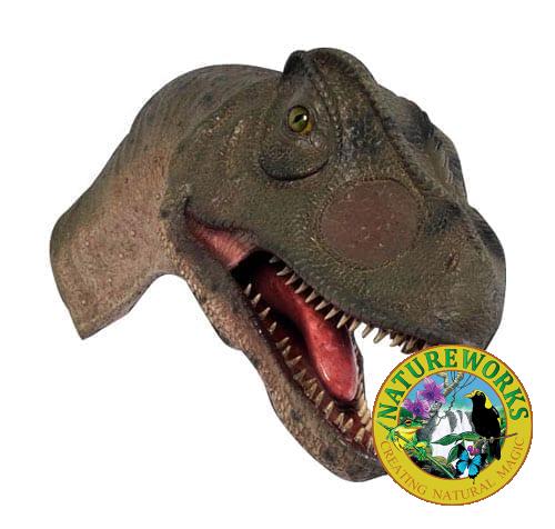 Allosaurus Head and Neck Only Mouth Open