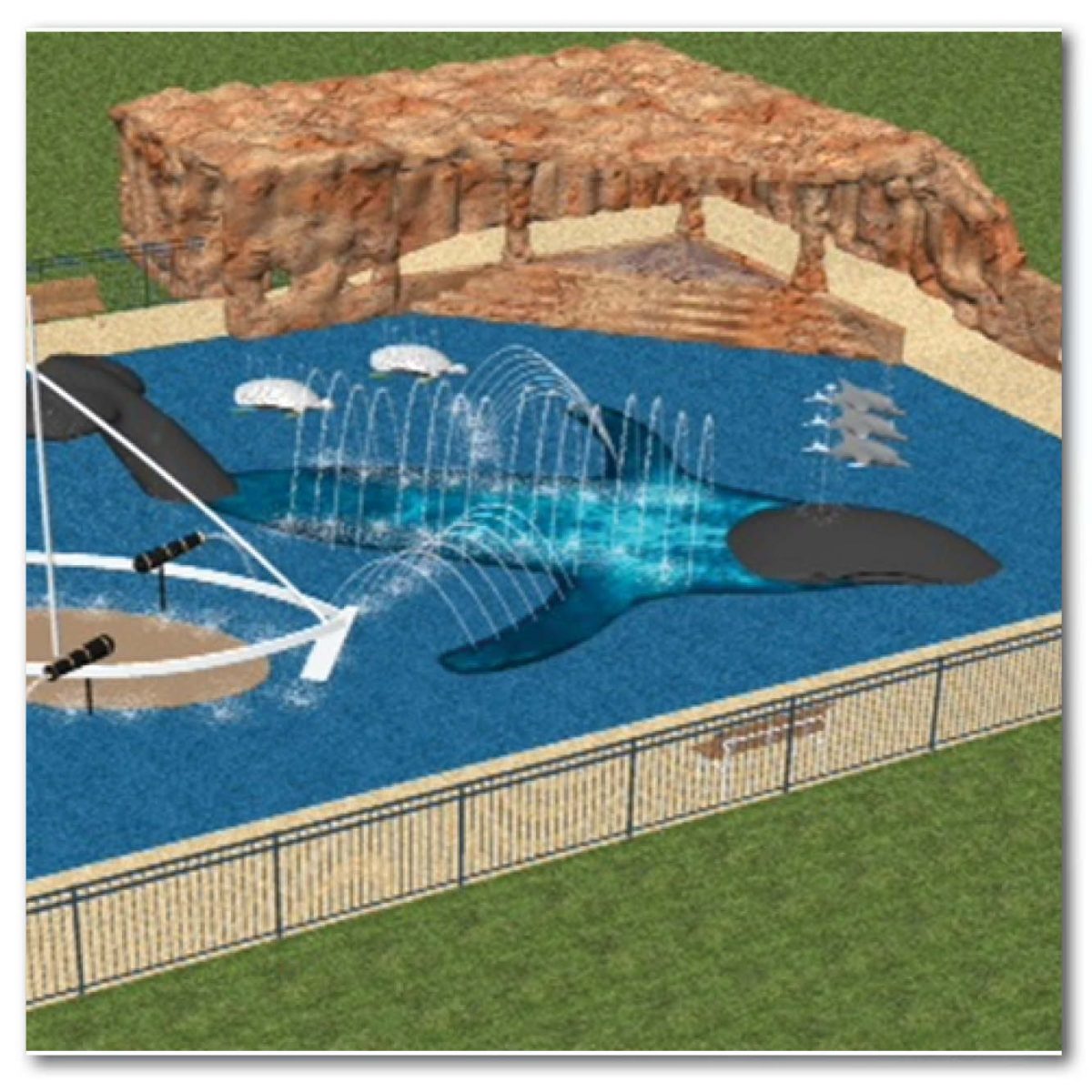 Natureworks Australia Animals Marine Life Marine Mammals Whales Exmouth Whale Water Park Product Image V px px