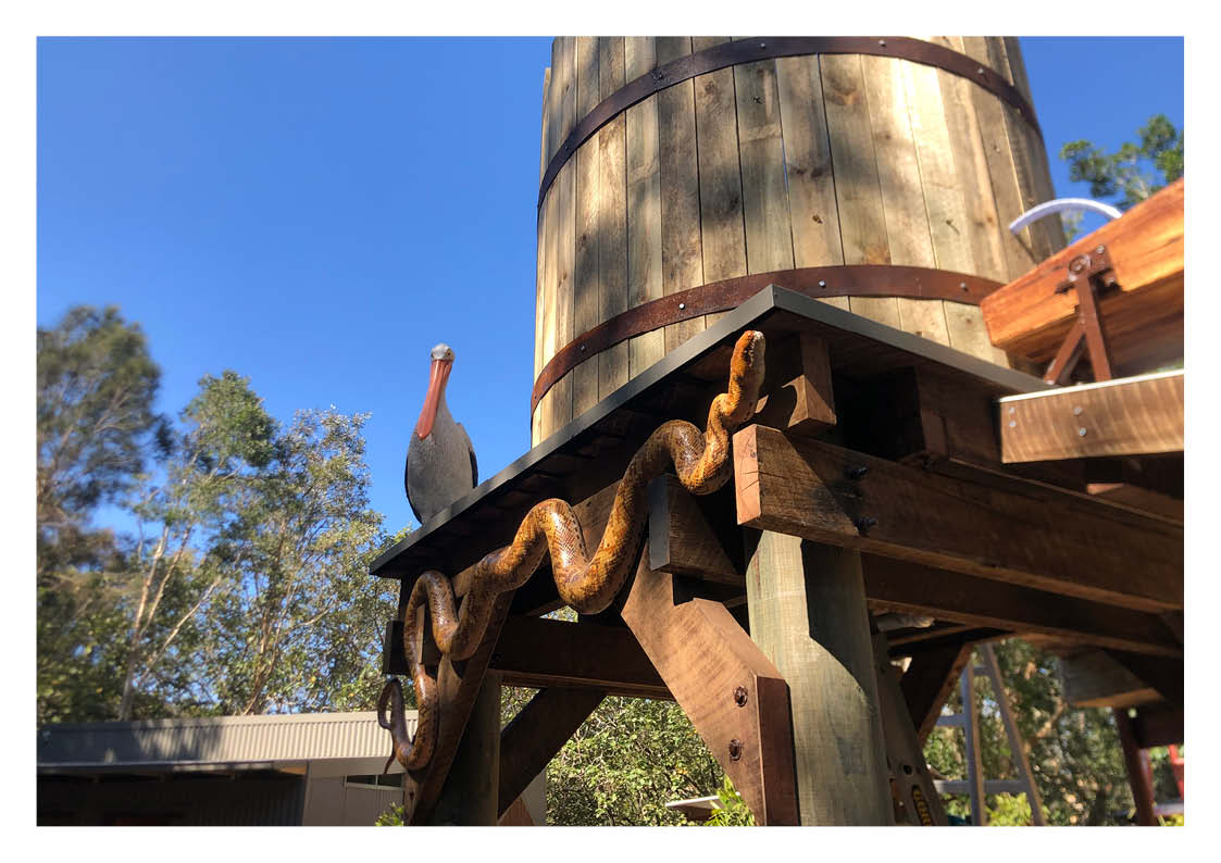 Natureworks Australia Amethystiine Python Smake - 090021 sculpture