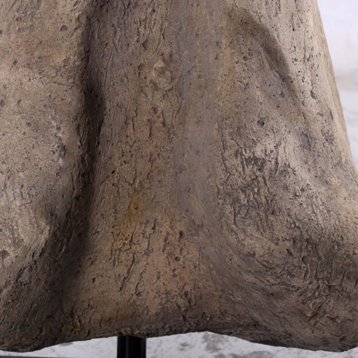 Natureworks Australia Apatasaurus Femur Fossil Bone on metal base - 140058 - showing close up of detail