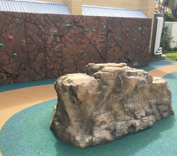 Artificial Rocks Caloundra Rock Climbing wall installed