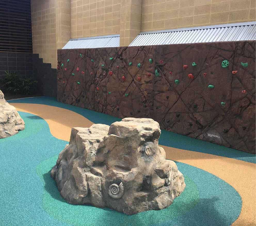 Natureworks Australia Artificial Rocks Caloundra Rock Climbing wall with rocks