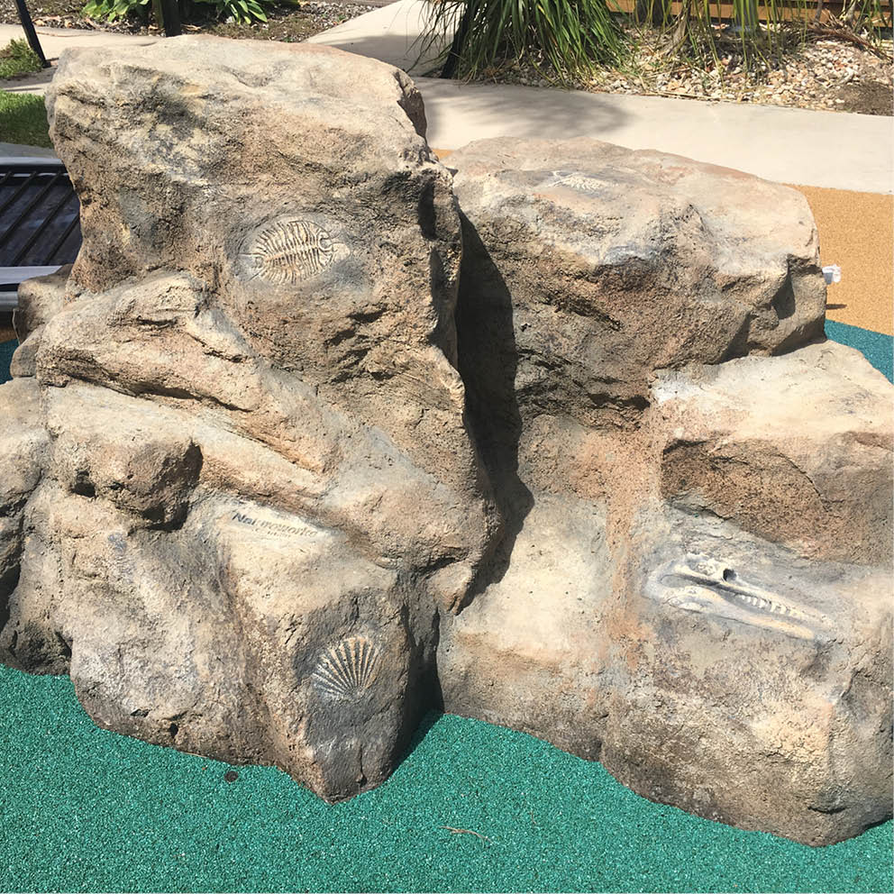 Natureworks Australia Artificial Rocks with fossils prehistoric