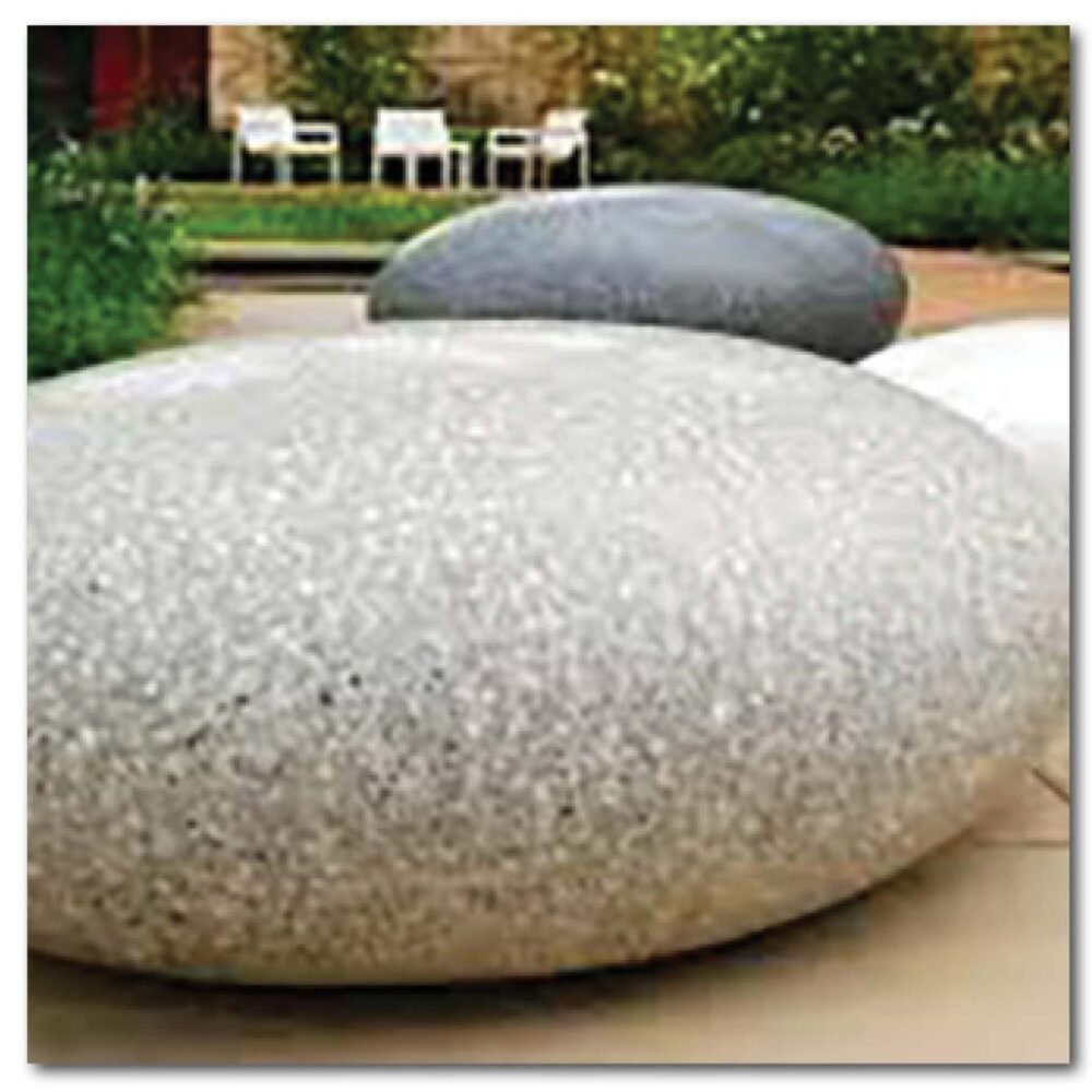 Designer Pebble rock seats