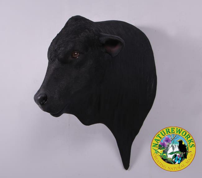 Natureworks Australia Blace Angus Bull Head Wall Art