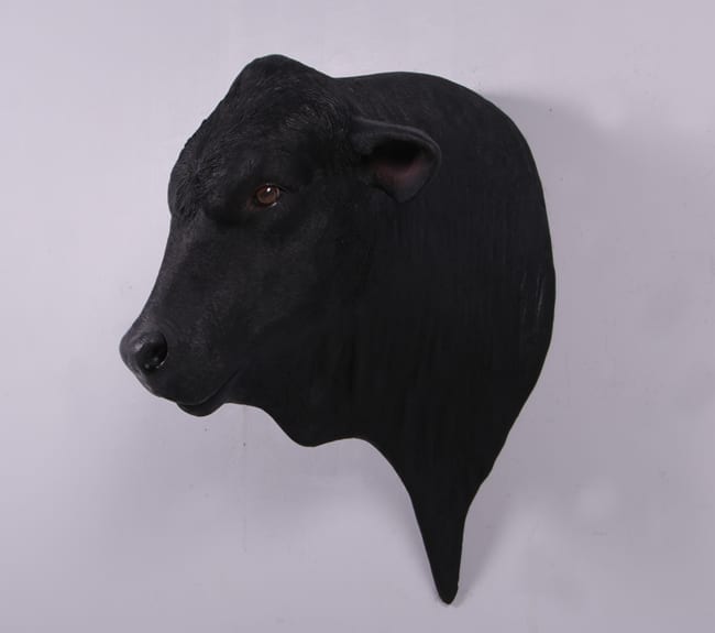 Natureworks Australia Blace Angus Bull Head Wall Art