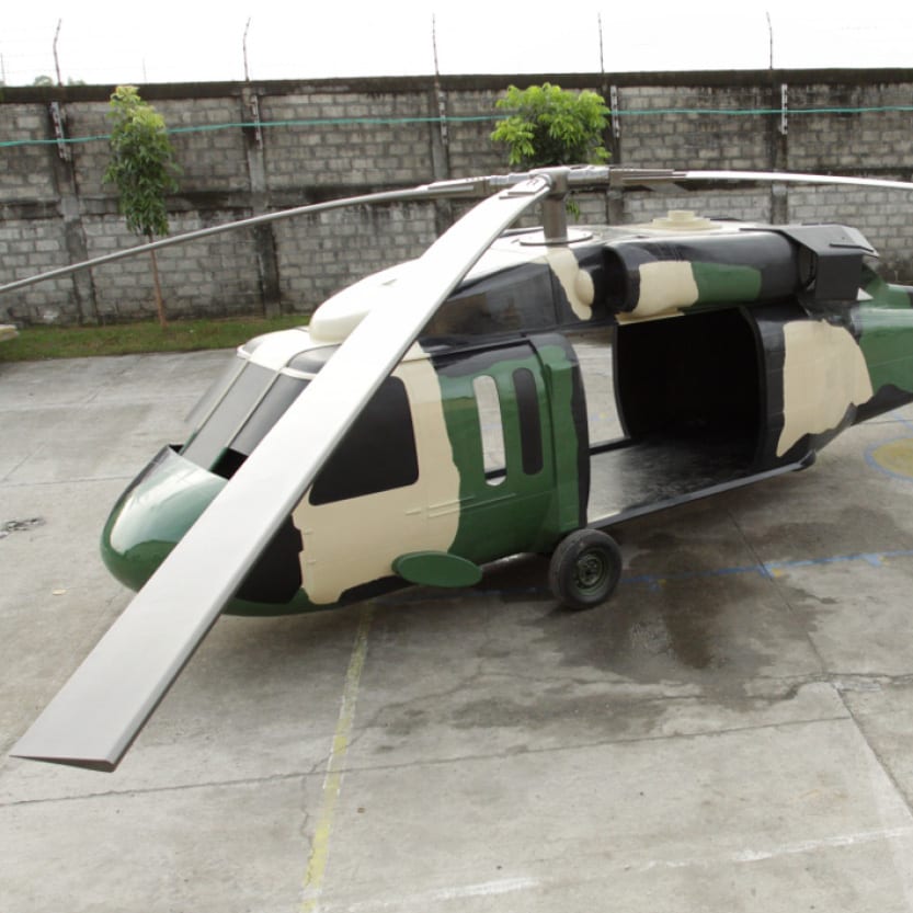 Natureworks Australia Black Hawk Helicoptor angle view