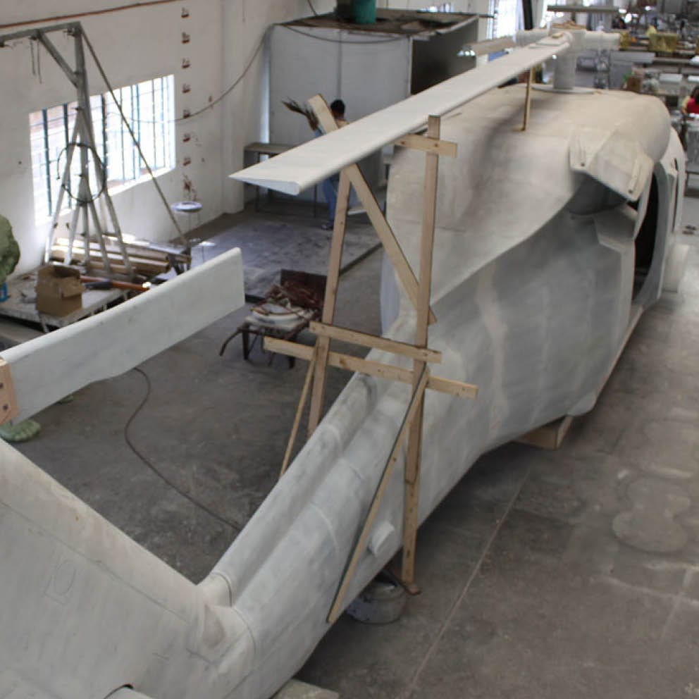 Natureworks Australia Blackhawk helicopter in production Rear angle view