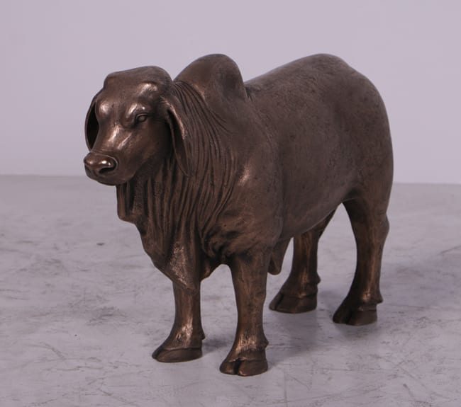 Bronze Brahmanu Bull Sculpture Desktop Version