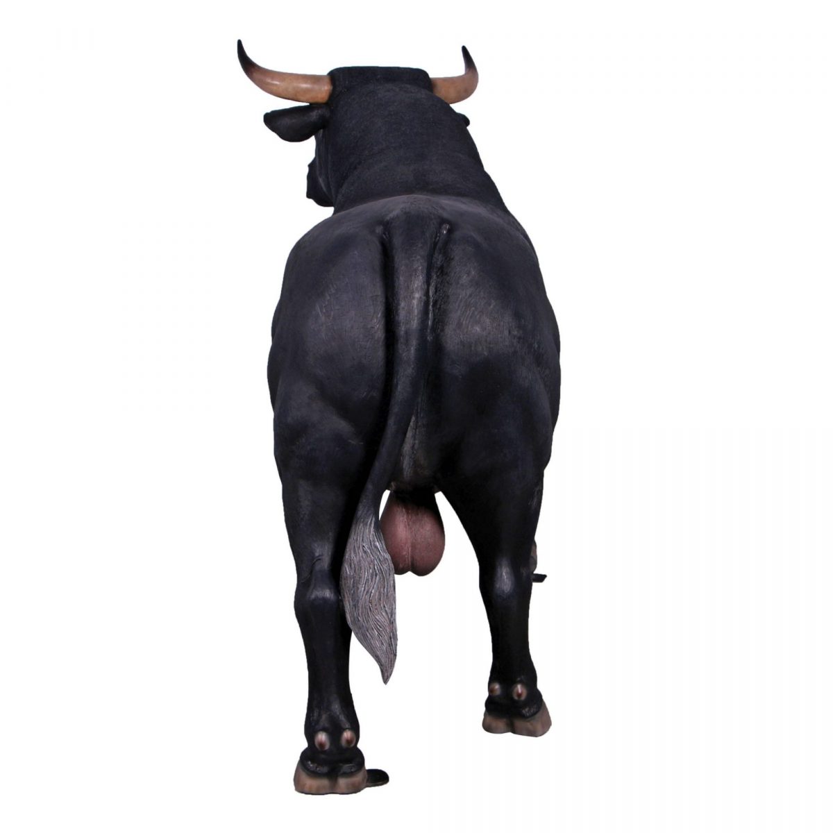 Natureworks Australia Spanish bull sculpture – black Rear view