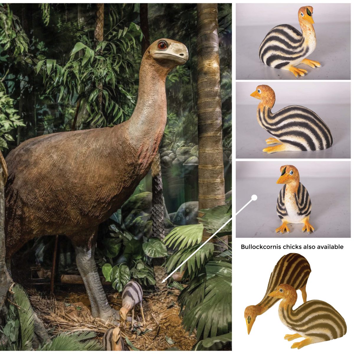 Natureworks Australia Bullockornis - Megafauna statue - 160216 - shown here in Riversleigh fossil centre exhibit