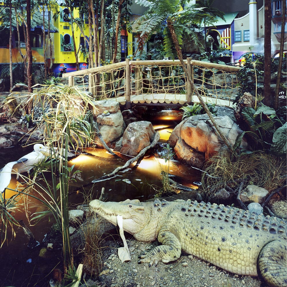 Carindale Shopping Centre Mini Golf Course Showing Crocodile