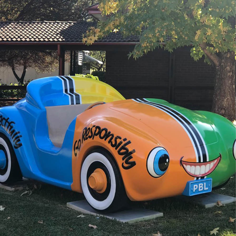 Natureworks Australia Casey the Car insitu angle view