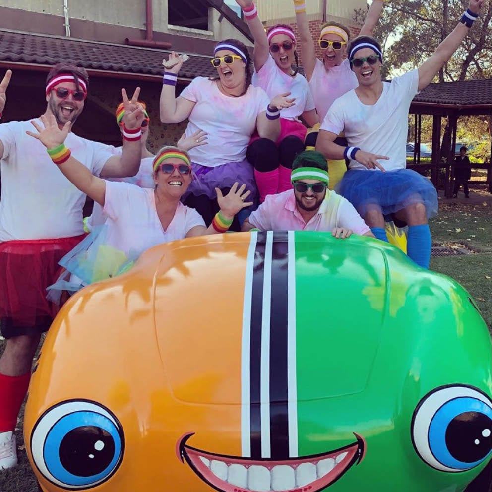 Natureworks Australia Casey the Car insitu with teachers and adults