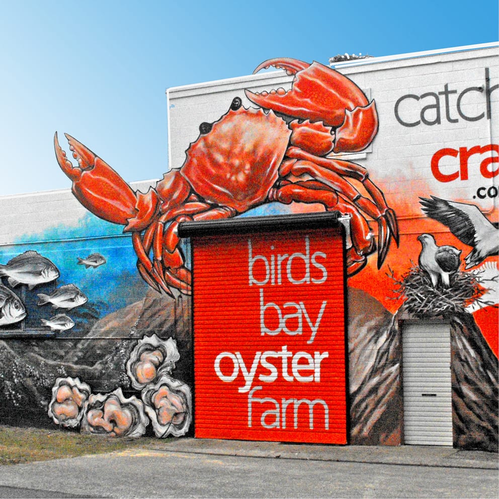 Natureworks Australia Catch a Crab mural and signage