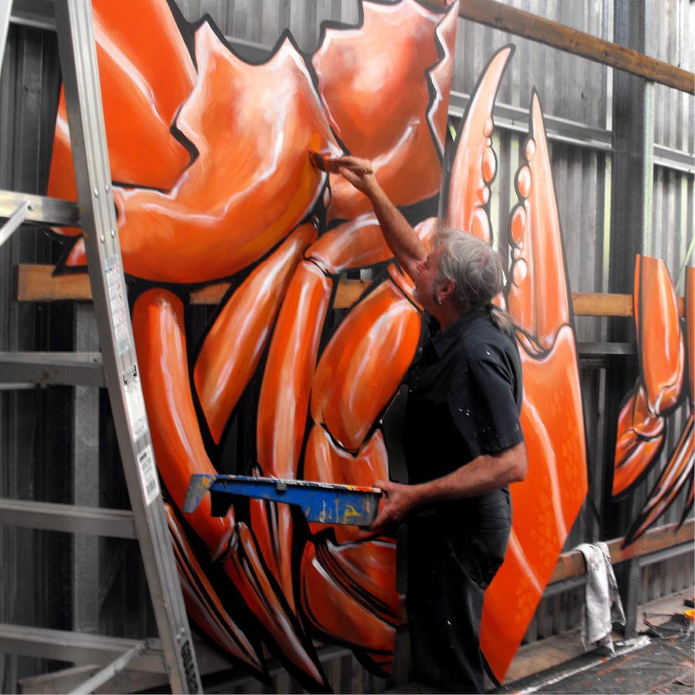 Natureworks Australia Catch a Crab with keith painting crab