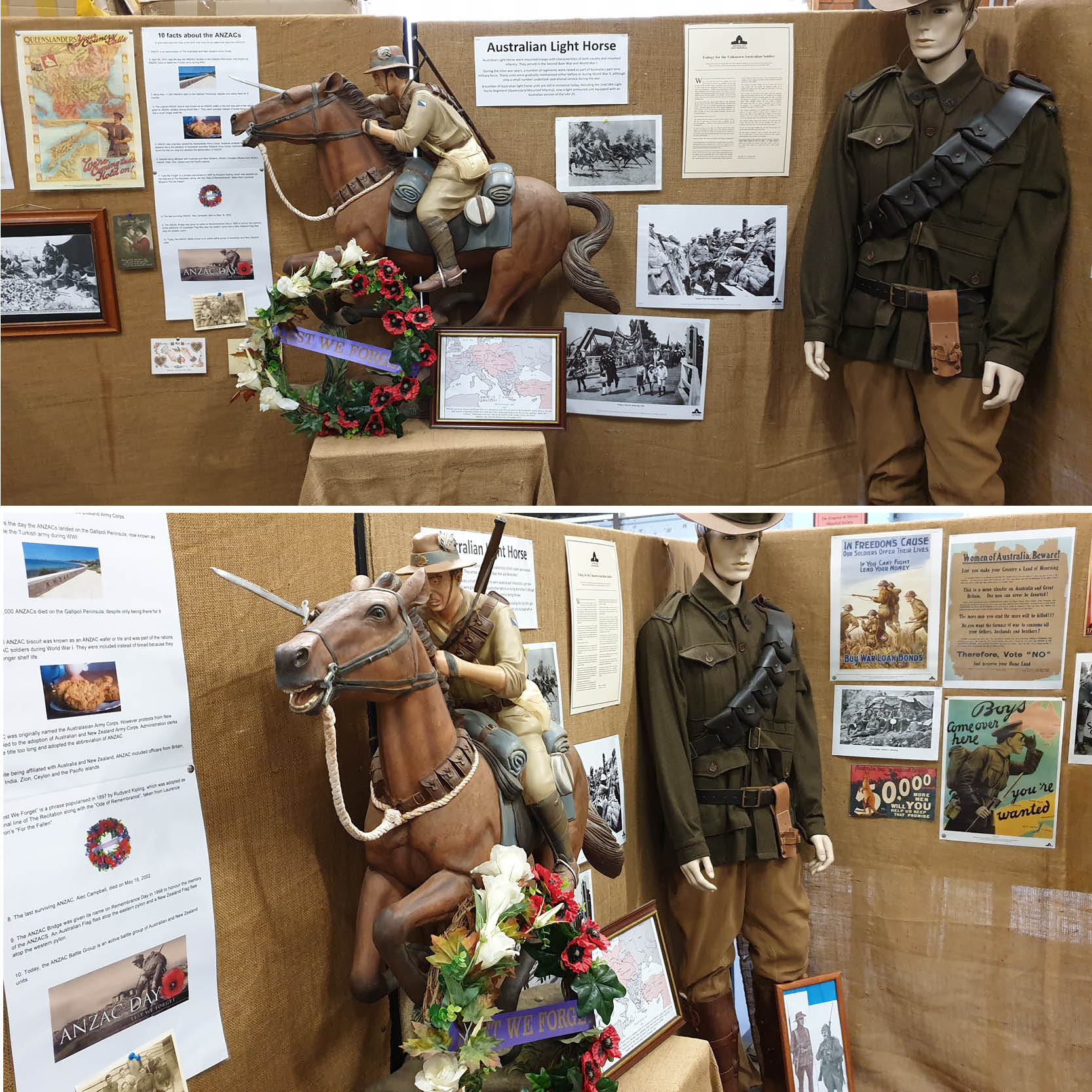 Natureworks Australia Charge at Beersheba Statue 3ft Painted - Image 4