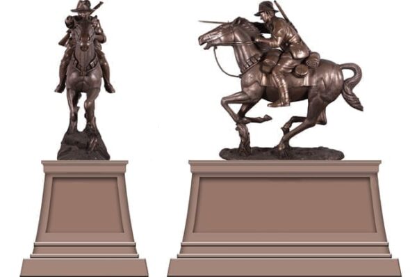 Charge At Beersheba on Plinth 7ft Plinth