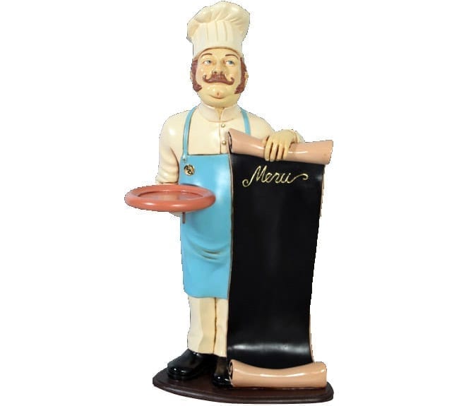 Chef Statue with Menu List ft HFCML