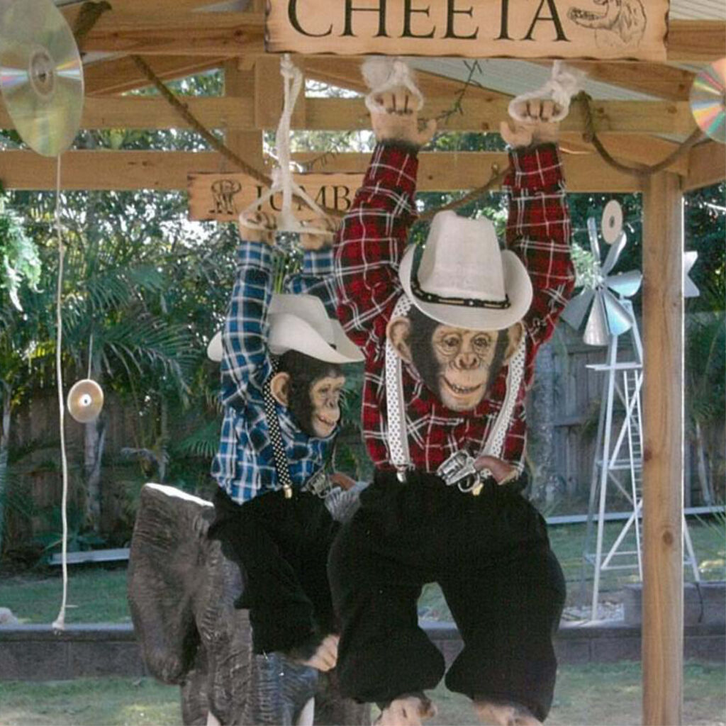 Chimpanzee Hanging Sculpture & Statue