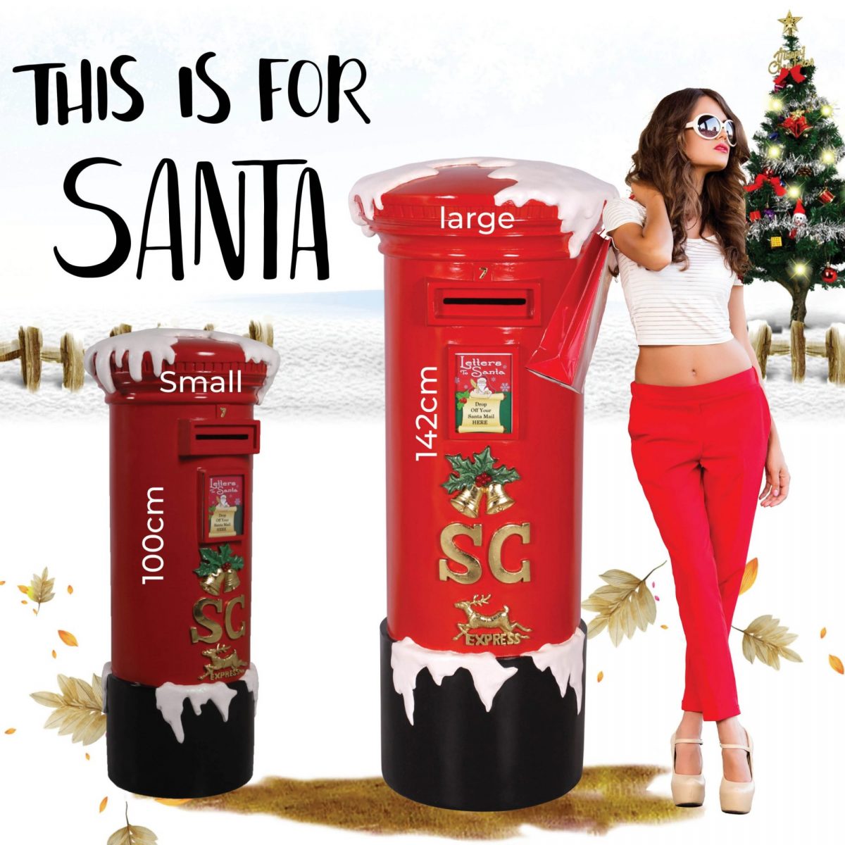 Natureworks Australia Christmas - Santas Mail box large and small