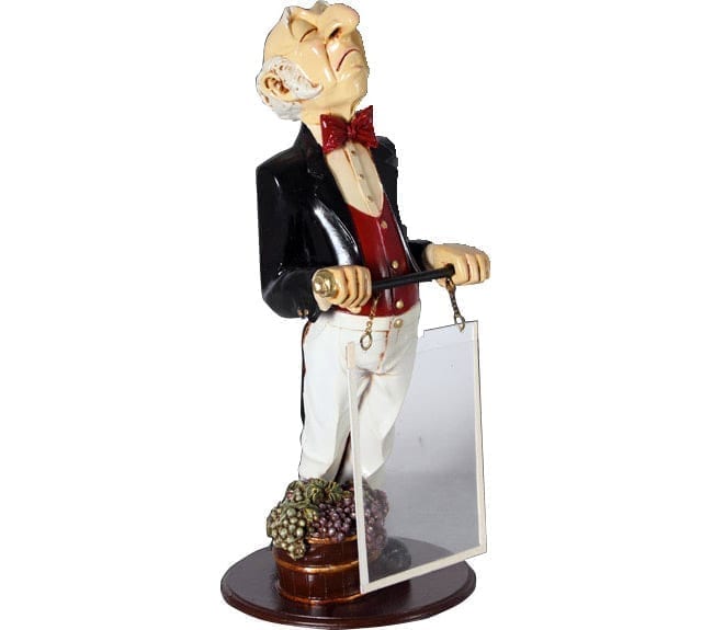 Connoisseur Statue With Menu Board ft