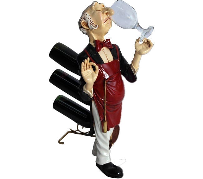 Connoisseur Wine Holder Statue ft