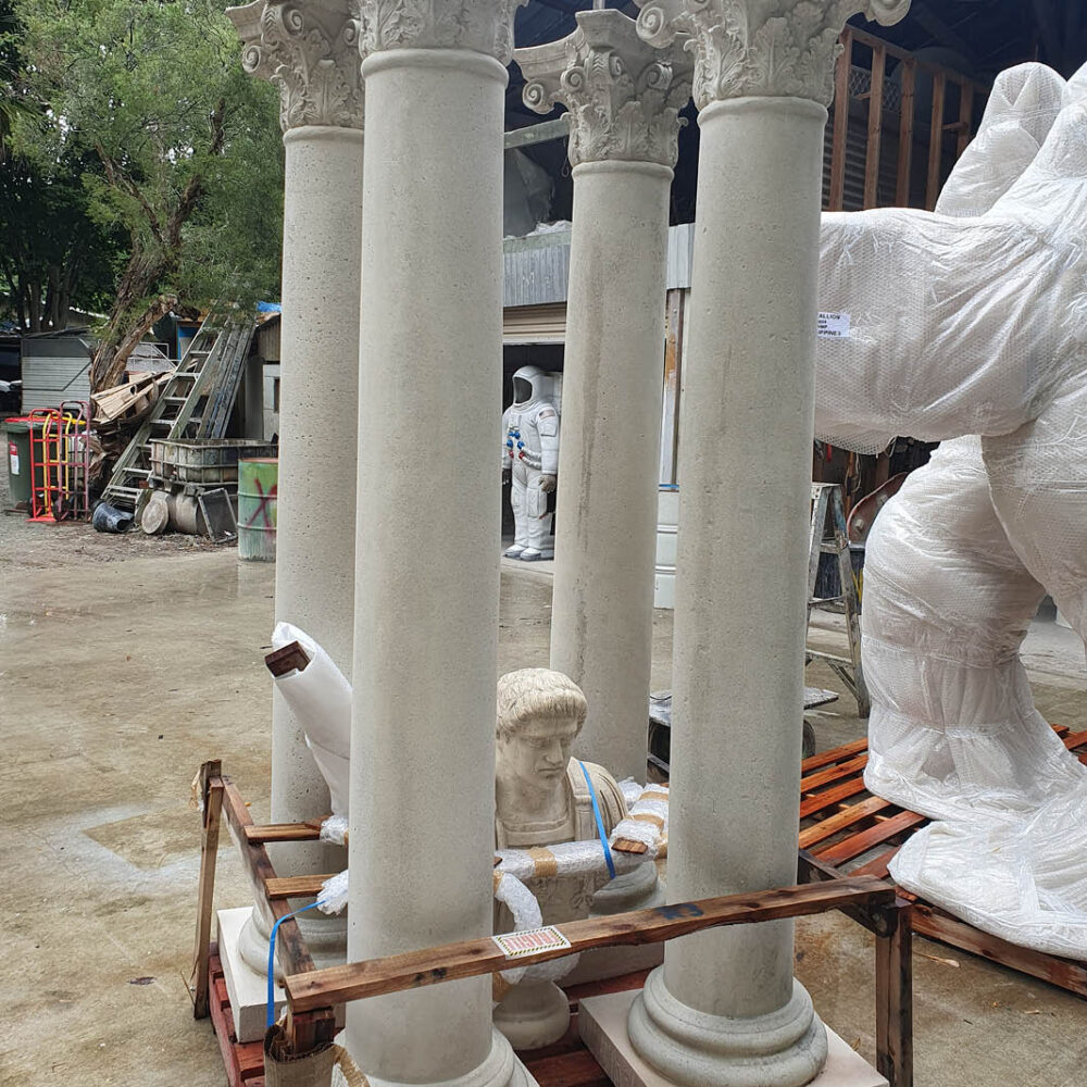 Corinthian Column, set of 4- shown ready to be shipped to customers -060701RS