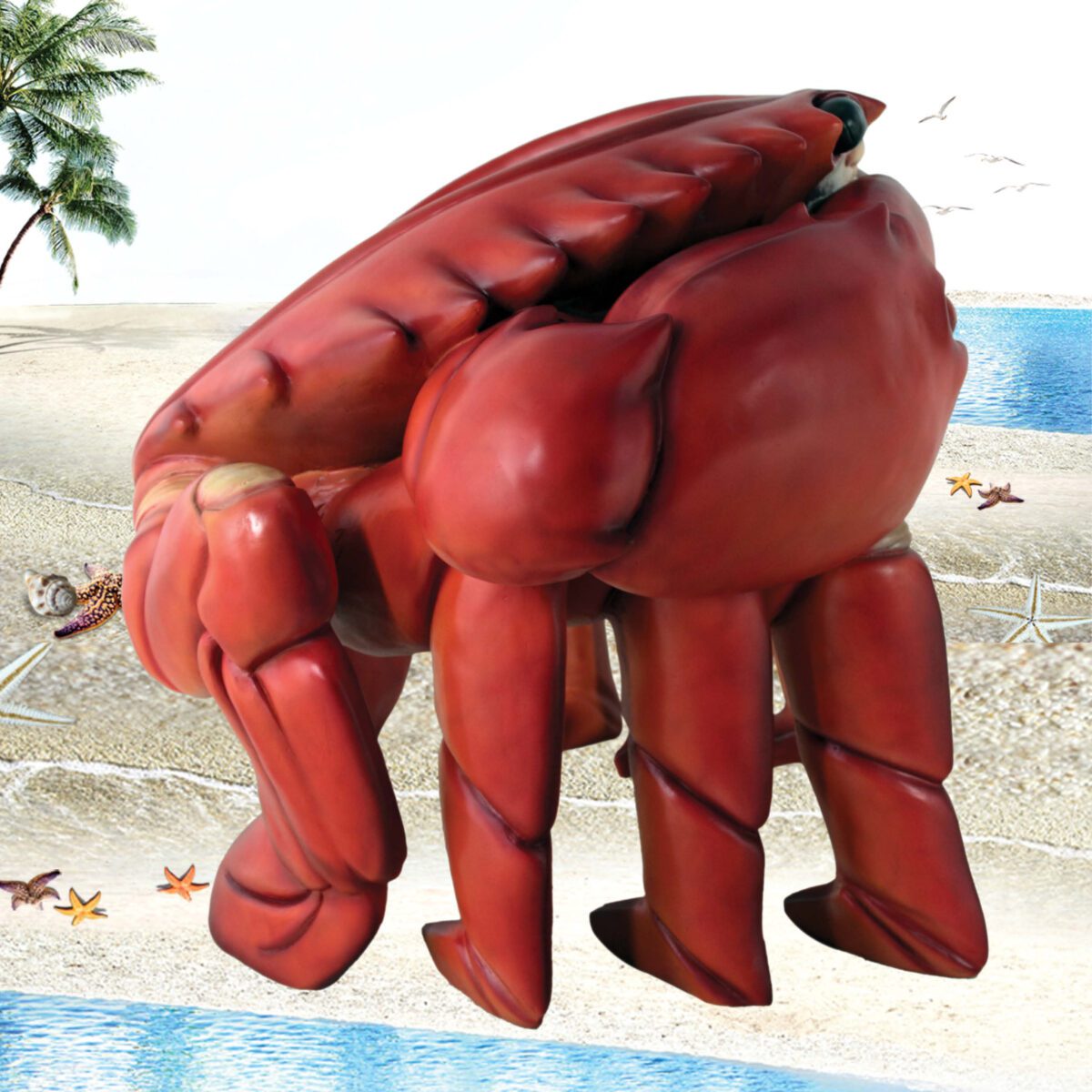 Natureworks Australia Crab Chair - 090079Red -- - rear angle view