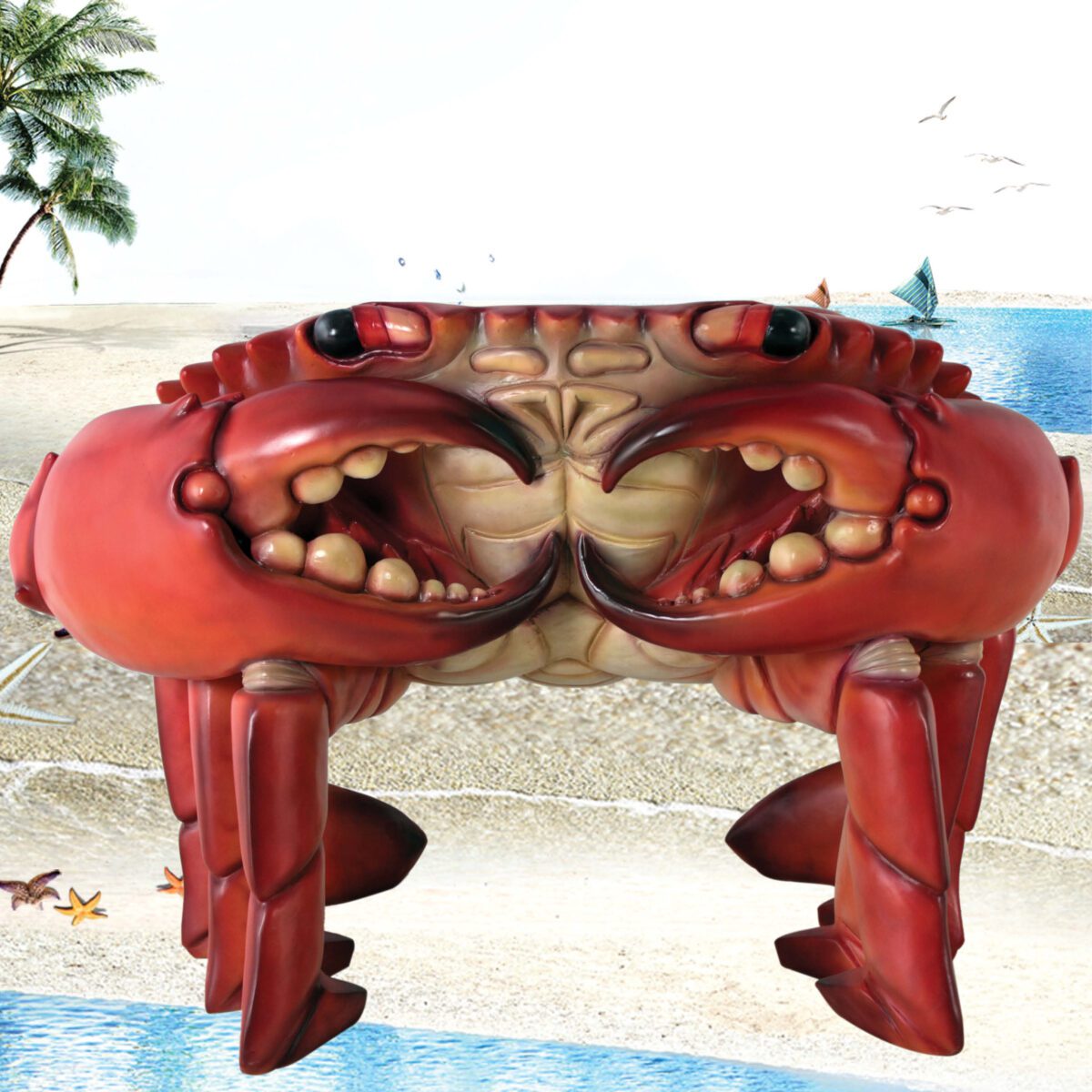 Natureworks Australia Crab Chair - 090079Red -- - showing rear view detail of the crab nippers