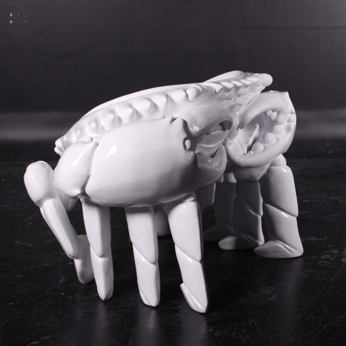 Natureworks Australia Crab Chair - White - 090079W- Showin rear angle view