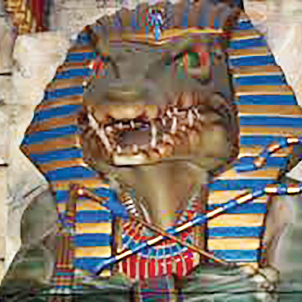 Crocodile God Giant Statue close up of head
