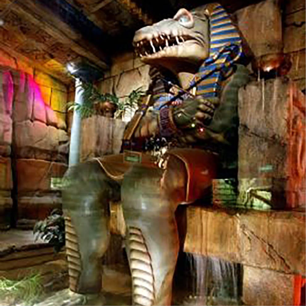 Natureworks Australia Crocodile God in Exhibit