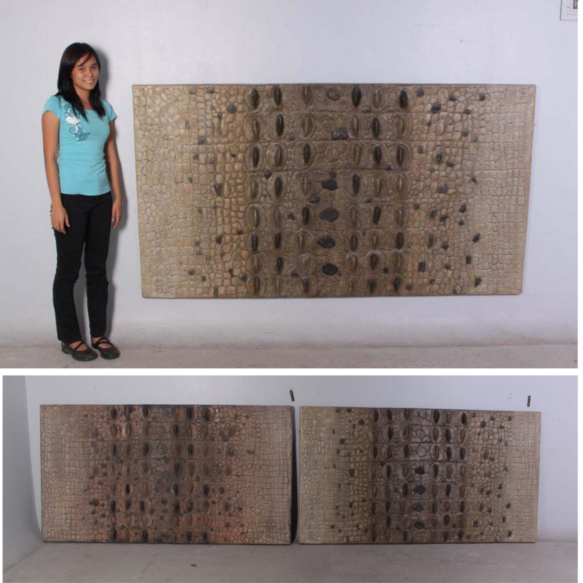 Natureworks Australia Crocodile Skin Panel / Wall or Ceiling - large scaled - 220cm long - 28kg - SKU 100071