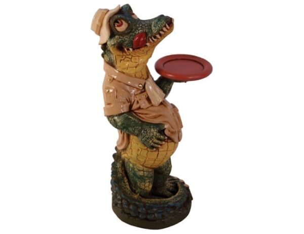 Crocodile Butler Statue Small