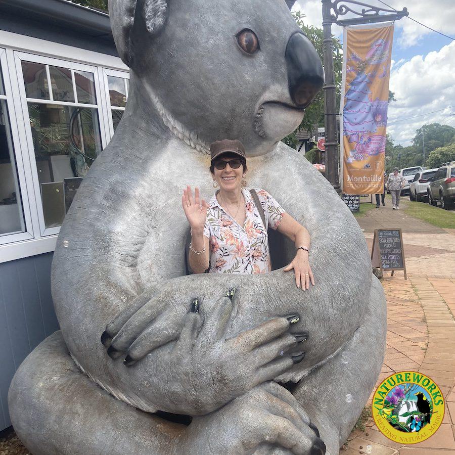 Natureworks Australia Posing for photo with Giant Koala