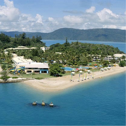 Natureworks Australia Daydream Island Mermaids on Rocks Arial View
