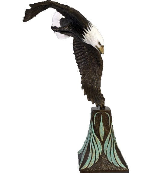 Eagle American Bald Eagle no Base