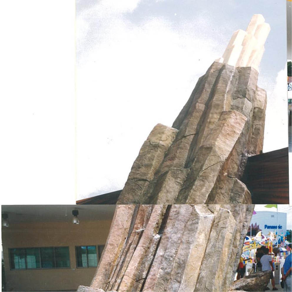 Natureworks Australia Earth Spike completed showing Crystall on top