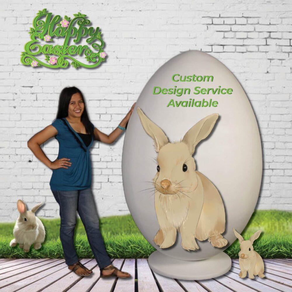 GiantEggonBase Primedinwhite EasterProp