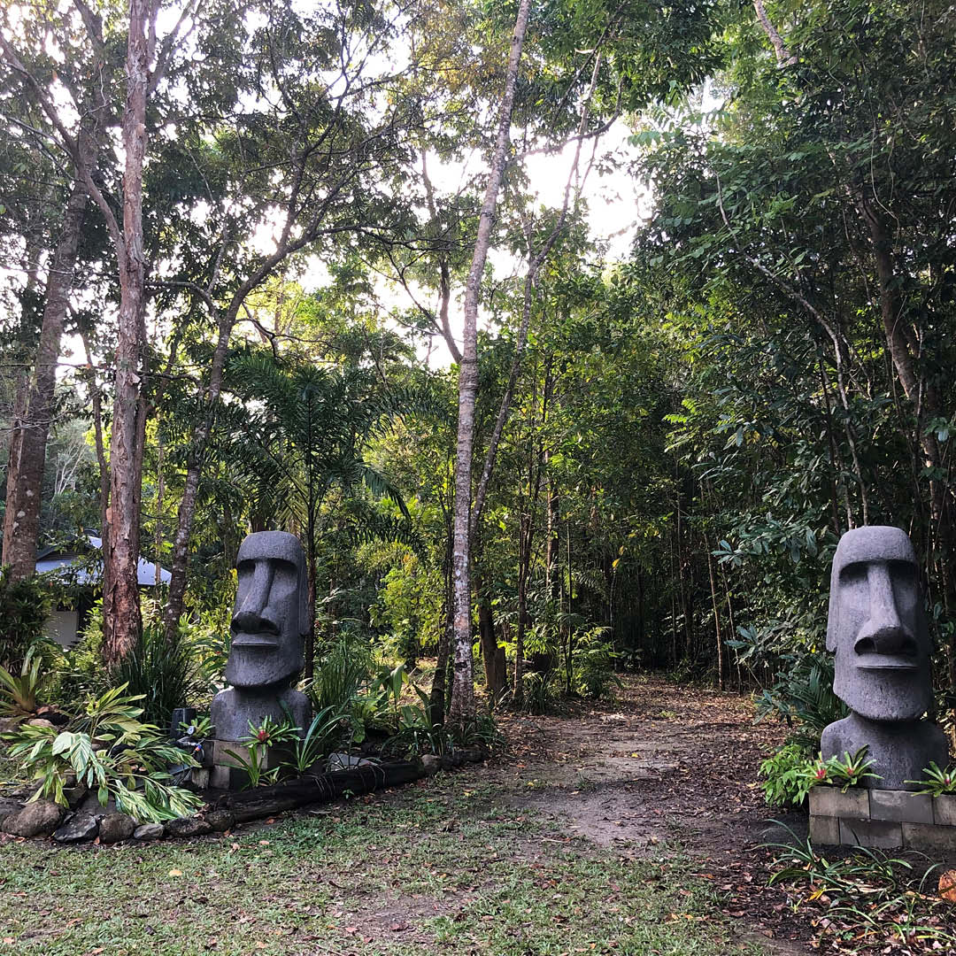 Natureworks Australia Easter Islan Moai Head - 6ft - 090076CC - Cement finish - very heavy