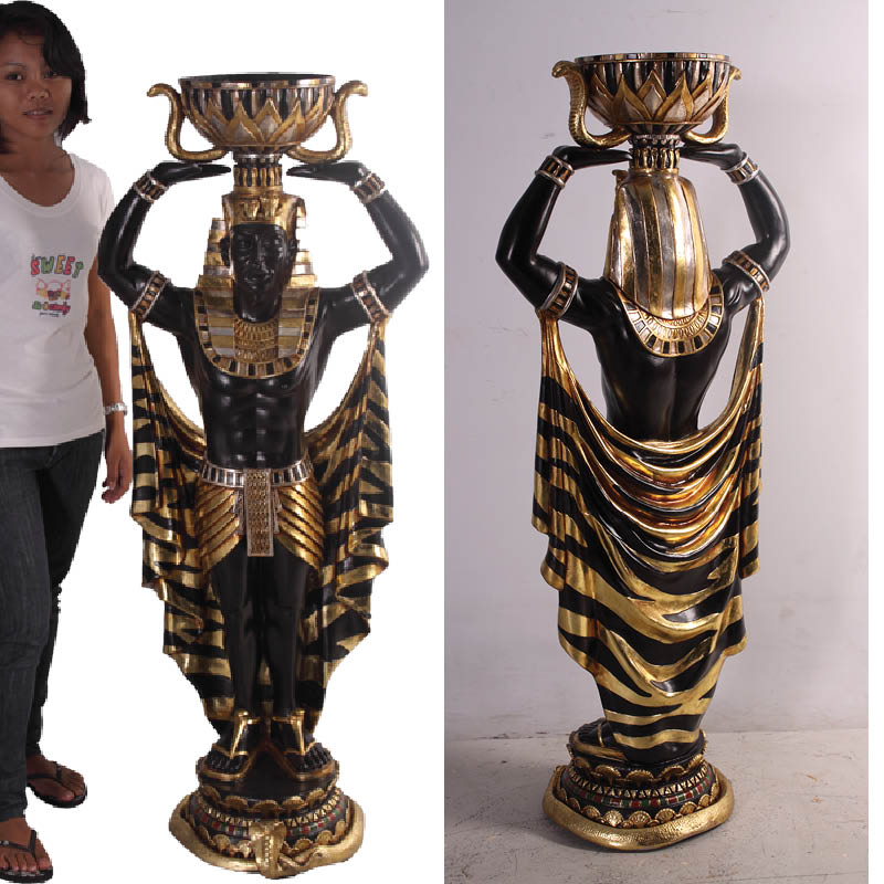 Natureworks Australia Egyptian_Planter_Holder_Male_4ft_PLEM4- showing front and rear veiws