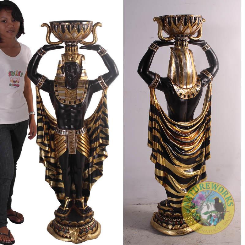 Natureworks Australia Egyptian_Planter_Holder_Male_4ft_PLEM4- showing front and rear veiws