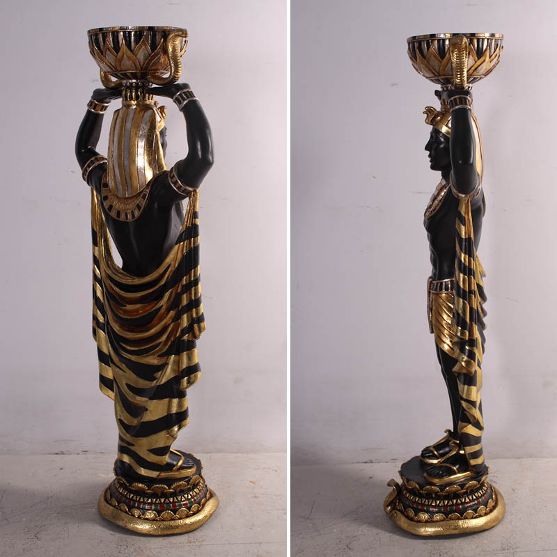 Natureworks Australia Egyptian_Planter_Holder_Male_4ft_PLEM4- showing rear angle and side veiws