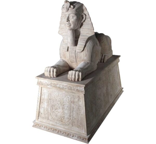 Egyptian Sphinx on Base Roman Stone OTSPBRS