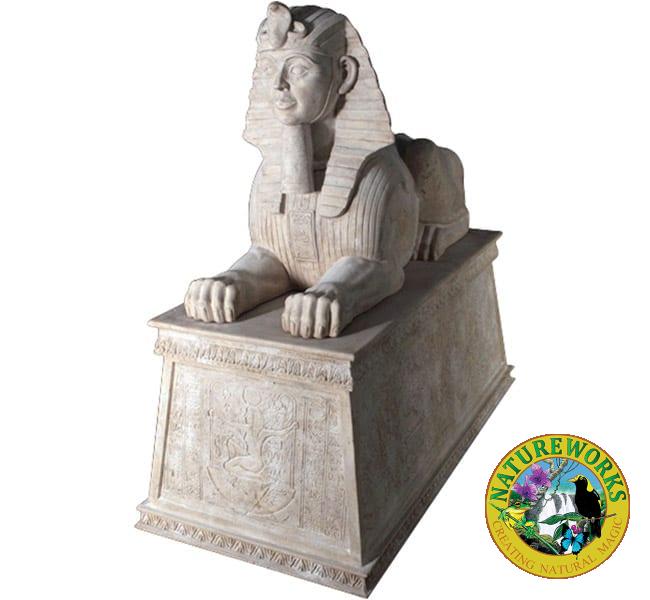 Egyptian Sphinx on Base Roman Stone OTSPBRS