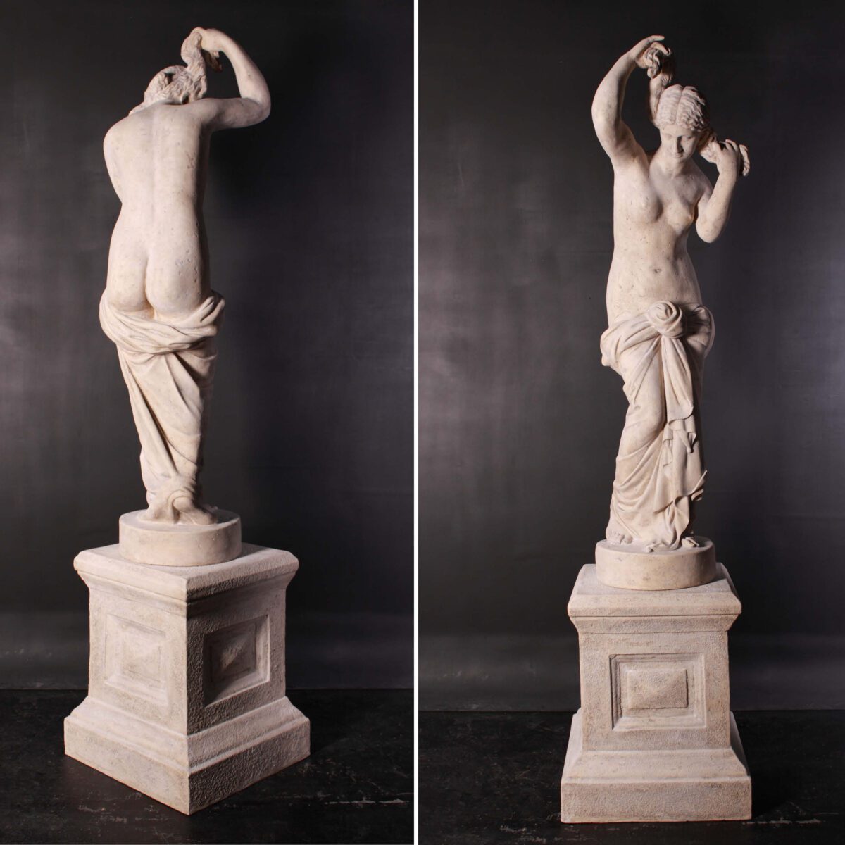 Natureworks Australia Elizabeth Statue on Base - 030701RS -showing rear and angle views